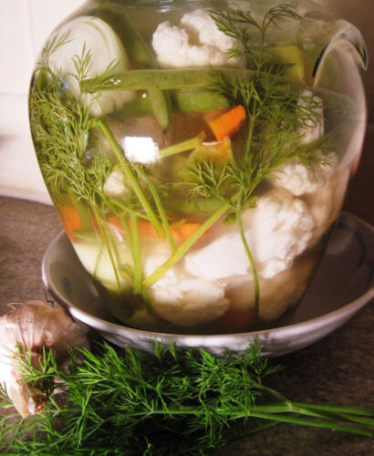Fun to Watch, Fun to Eat: Pickled Mixed Vegetables Brined in Glass